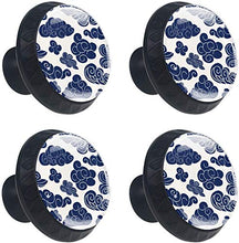 Blue Cloud Pomelli per Porta Set di 4 Pomelli per Mobili Manopole per Cassetti Cucina Armadio Vetro