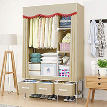 JFFFFWI Armadio Guardaroba di assemblaggio Panno Panno Oxford 120 * 45 * 170cm Armadio Semplice (Colore: D)