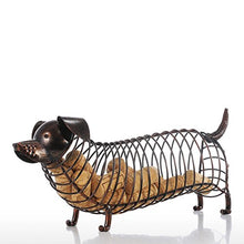 Tooart Wine Cork Holder, Contenitore per Vino Cork in Ferro Bassotto, Marrone, 13,8 * 4,7 * 5,9 Pollici