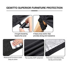 YINAIER Set Divano da Giardino, Giardino Esterno Patio Soggiorno Multifunzione Impermeabile Protezione per mobili Divano casa Copertura Pieghevole Cortile in Tessuto Oxford Solido