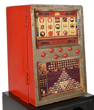 ts-ideen Mobiletto Comodino Colonnina Cantinetta rustica scaffale Botriglie Vino stile retro motivo Design Slot machine 80 x 27 cm