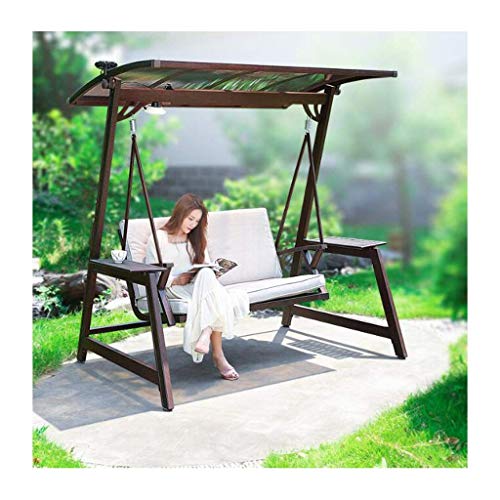 DGHJK Altalene da Esterno con Cuscini e tettuccio, Portico Altalena Sedia da Esterno Sedia da Esterno Altalena Panca Set Perfetto per Patio, Giardino, Portico e Bordo Piscina
