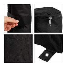 Relaxdays Pesi per Gazebo, Set da 4 Zavorre per Tende & Padiglioni, da Riempire con Sabbia o Pietre,10 kg per Piede,nero