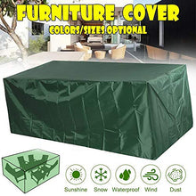 Gaoominy Copertura per Mobili in Tessuto Verde Copertura Antipolvere a Prova di Neve Copertura per Tutti Gli Usi Giardino Patio Sedia da Tavolo in Rattan Custodia Protettiva per Divano