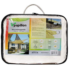 PAPILLON vela OMBREGGIANTE triangolare Bianca 5x5x5mt - giardino telo copertura tenda