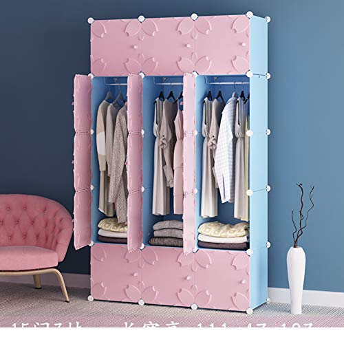 JYXJJKK Armadio Assemblato,Camera da Letto Combinazione di Abbigliamento Magazzino-j