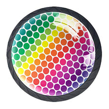 arcobaleno 4 PCS Pomelli per Porta, Pomolo per Mobile, Pomelli per Mobili con Viti, Maniglia per Armadietto, Pomelli per Porta, Pomelli per Cassetti per Porta, Armadio, Cassetto e Credenza
