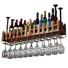 PWZ Pratica Semplicità Domestica Solid Wood Pratica Semplicità Domestica Bar Appeso Bicchiere da Vino Scaffale per Vino a Parete Rovesciata
