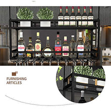JHGJBJ Hanging cremagliera del Vino del Metallo, cremagliera della Bottiglia di Vino del Ferro a Doppio Strato/Appeso cremagliera di Vetro di Vino, Regolabile in Altezza del Boom 55-95cm