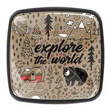 Orso animale nella foresta Pomelli per Porta Set di 4 Pomelli per Mobili Manopole per Cassetti Cucina Armadio Vetro