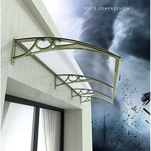 Tenda da tenda da sole all'aperto Rifugio a pioggia per esterni Porta a baldacchino resistente alle intemperie trasparente in policarbonato foglio di policarbonato pioggia UV Shelter Shelter ,80×100cm