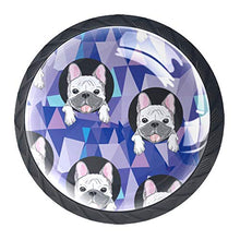 Bulldog cane animale 4 PCS Pomelli per Porta, Pomolo per Mobile, Pomelli per Mobili con Viti, Maniglia per Armadietto, Pomelli per Porta, Pomelli per Cassetti per Porta, Armadio, Cassetto e Credenza