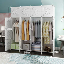 Armadio semplice montaggio in plastica per uso domestico combinazione rimovibile Economy Storage Rollsnownow, plastica, 147x147x47cm