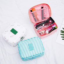TREESTAR Strisce Diagonali Lavaggio Borsa da Viaggio Impermeabile Custodia di Grande capacità Caso Cosmetico Borsa Cosmetica per Il Lavaggio Portatile con Gancio per Uomini Donne Che Viaggiano (Rosa)
