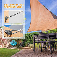 Kit di Fissaggio per Vela Parasole - Acciaio Inossidabile Kit di Fissaggio per Tenda a vela, Kit per Fissaggio a Vela per Triangolo e Rettangolo, Kit di Fissaggio per Ombreggiante per Ombra Giardino