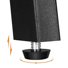 Yaheetech Comodino Camera da Letto Industriale Tavolino Laterale da Divano Tavolino Basso Impilabile Mobile da Divano in Legno e Metallo 46 x 33 x 53 cm