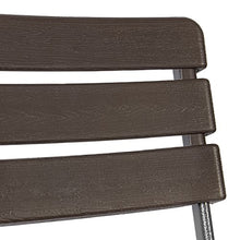 Vanage VG-4864 Set Sedie, Plastica HDPE, Marrone, 55 x 46 x 81 cm, 2 unità