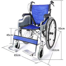 Carrozzine Semoventi, Transito Portatile da Viaggio Lega di Alluminio, Pieghevole Rapido Telaio di Supporto Doppio Leggero Pedale Antiscivolo con Custodia Gomma Pneumatica Trolley per Disabili/Anzi