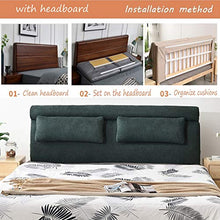 LIANGJUN Cuscini Testiera Letto Pad Lombare Capezzale Cuscino, Dermocompatibile Cuscino da Lettura per Extra Grande Letto Matrimoniale, Fodera Lavabile, 5 Colori (Color : Gray, Size : 160x60x10cm)