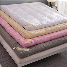 QXTT Materassi Letto Futon Materasso Futon Matrimoniale Pieghevole Giapponese Tradizionale Futon Tatami Ultra Morbido per Massaggi Esercizi di Yoga Campeggio Hotel,White-90 * 190cm