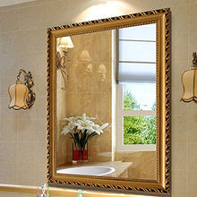 SHU XIN Specchio da Bagno con Cornice in Stile Europeo Specchio da Bagno per Trucco Specchio da Bagno Specchio da Parete Gusto di Lusso opzioni di Dimensioni Multiple