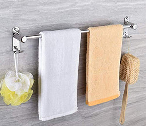 Wyxy Portasciugamani, portasciugamani, portasciugamani a Parete, portasciugamani in Acciaio Inossidabile, portasciugamani da Bagno, portasciugamani Doppi, in Bagno o cucina-A-50CM