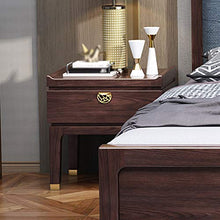 Comodini in stile cinese, armadietti in rovere rosso, comodini, comodini, tavolino da salotto robusto e durevole, tavolino da caffè multifunzionale con cassetti, utilizzato in uffici e dormitori