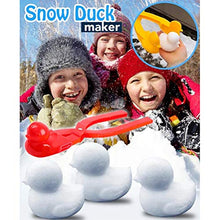 Congci Clip per Palla di Neve, Clip per Palla di Neve Anatra, Clip per Palla di Neve a Forma di Anatra, Creatore di Palle di Neve Anatra Non tossico Pratico Sport Invernali all'aperto Strumenti