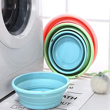 George zhang Bacino Pieghevole lavabo Portatile lavabo in plastica lavabo in Silicone per Bambini lavandino lavabo pediluvio da Viaggio per Studenti di Piccole Dimensioni,Blue