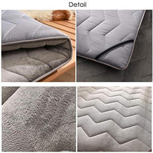 YOLL Materasso Tatami Giapponese Ispessimento Materasso Futon Pieghevole in Peluche, Materassi Letto futon Soggiorno Tappetino Universale Quattro Stagioni Pelo Letto Pigro stuoie per Cam