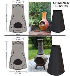 EDAHB®Chiminea Cover Patio Outdoor Impermeabile Resistente agli Agenti atmosferici Camino Fire Pit Fontana Protettiva Riscaldatore per Giardino Copertura UV Anno Intorno alla Protezione