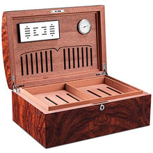 Cigar Box, Humidor, Humidor, Humidor, Legno di Cedro, Cigar Box, Doppio Scomparto, in Grado di memorizzare 100 Alta qualità (Size : 38x26x17cm)