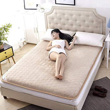 HKX Tappetino, Letto futon Tradizionale Dormitorio Queen-King Sottile Coprimaterasso Lavabile-D 150x200 cm (59x79 Pollici)