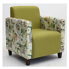 HongTeng Divani Sofà di Legno Solido del Singolo del sofà del sofà del Salone della Camera da Letto del sofà del Salotto di Legno Solido 52 × 71cm (Color : Green, Size : B)