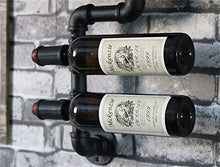 NSYNSY Portabottiglie Portabottiglie Portabottiglie Portabottiglie in Metallo | Portabottiglie di Vino | Portabottiglie Rustico da Parete | Mensole sospese Loft Portabottiglie per Vino da Parete Or