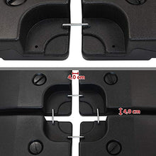 BB Sport Peso dello ombrellone Base per Parasole per ombrellone a baccio - Nero 90 Litri / 120 kg - Possono Essere riempiti con Acqua o Sabbia