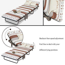 Letto Pieghevole Per Adulti, Sei Centimetri Di Lusso Confortevole E Spessa Materasso, Pieghevole Ospite Extra Letto Con Rotelle, Portable Fold Up Robusto Telaio Aggiuntivo Extra Letto Per Gli Ospiti