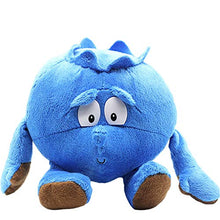 XSDF 25 cm frutta e verdura peluche giocattoli morbidi cuscini decorazione casa fragole broccoli anguria bambole ragazze bambini regali giorno (25 cm, mirtillo)
