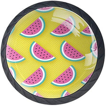 Modello di anguria giallo Pomelli per Porta Set di 4 Pomelli per Mobili Manopole per Cassetti Cucina Armadio Vetro