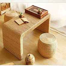 LZZJIAJU Resto del Piede, poggiapiedi, Cambiamento Scarpe Panchina, Cuscino Tessuto Paglia, Rotonda Handmade dell'ammortizzatore del Cuscino, Presidente Tatami Cuscino, Tappetini, Maglia Home Decor