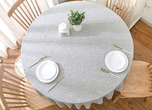 DreamZX Tovaglia Rotonda in Canapa Tinta Unita tovaglia Copritavolo da Cucina Lavabile e Antipolvere, per Il tavolino da caffè del Banchetto del Ristorante della Cucina