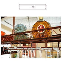 Nfudishpu Portabottiglie, Materiale in Ferro battuto Portabottiglie in Vetro Appeso Portabottiglie Appeso Creativo Bar in Vetro Alto Cucina Cucina Decorazione Domestica l'archiviazione Domestica