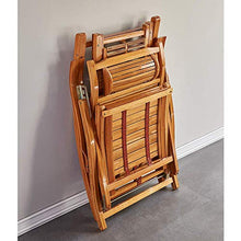 Iyom Sedia Zero Gravity, Chaise Longue, Sedia a Dondolo Pieghevole in Legno Balcone Sedia con Schienale Regolabile in bambù con poggiatesta e Massaggio ai Piedi Lettini Prendisole per Esterni