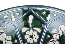 Baila – Lavabo Talavera fatto a mano – Cerames | Vasca 36 x 13 cm | Lavabo da appoggio messicano in ceramica per bagno ospiti...