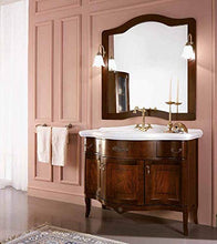 Shop Chic Arredo bagno classico london bombato noce con top in ceramica