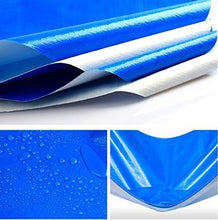 qx Telone Tenda Teloni Ombra Vele Telone Telo Extra Resistente Impermeabile-Resistente con Occhielli Protezione Solare Antivento Antietà Copertura per Piscina in Pe Blu 160G / M2 (Colore: 6 × 10M),5