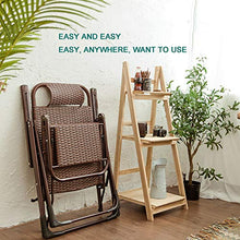 Soul Case Sedia da Giardino Pieghevole Oversize a gravità Zero con poggiatesta Regolabile, per Prato da Giardino Esterno - Supporto Fino a 350 libbre (Marrone)