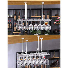Cremagliera Del Vino Del Metallo Porta Bottiglie E Vetro Portabottiglie Per Vino- Portabottiglie Da Vino Appeso, Portabottiglie Da Vino Invertito, Decorazione Bar Casa Creativa-100 25cm *