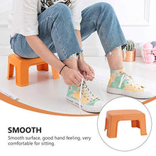 WINOMO Sgabello per Bambini Sedia in Plastica per Camera da Letto Bagno Cucina Soggiorno (Arancione)