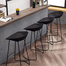 Sgabelli da Bar Iron Art, Sedie da Pranzo da Cucina Seggioloni da banco Sedile in PP Ecologico per bancone, Cucina, casa, Ristorante Carico Massimo 150 kg